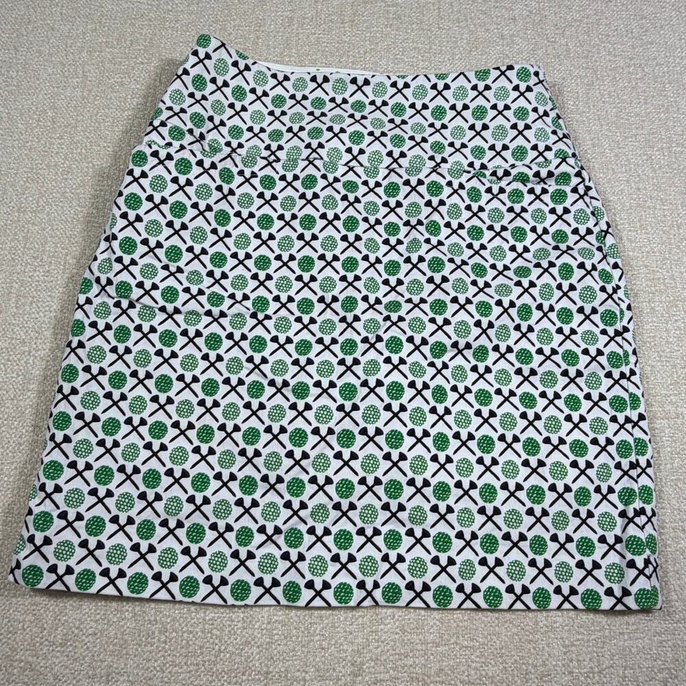 Swing Control Women 0 Green White Golf Pickle Ball Stretch Skort Athleisure